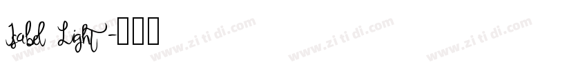 Isabel Light字体转换